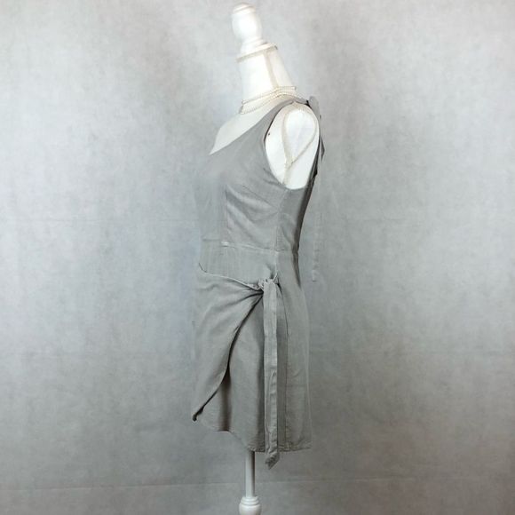 SzM White Fox Gray Wrap Dress - Picture 3 of 11